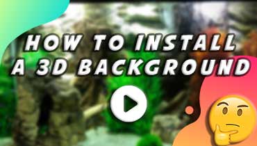 How to install a 3d background inside your tank - video tutorial for fish keepers