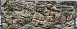 3D Beige Rock background 146x56cm in 2 sections