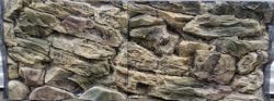 3D Rock Background 117x56cm in 2 section to fit 4 foot by 2 foot tanks